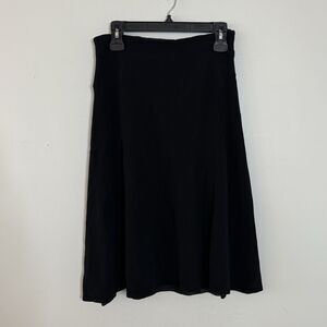 Lafayette 148 New York Women's Black Midi Skirt Size 6 Designer Capsule Wordrobe